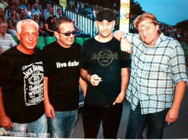 Gert Heiss, Gitarrist Wolgang Laab, Alf Poier & Herbert Wallner